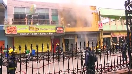 Fire Downtown Port Of Spain