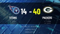 Titans @ Packers Game Recap for SUN, DEC 27 - 09:20 PM ET EST