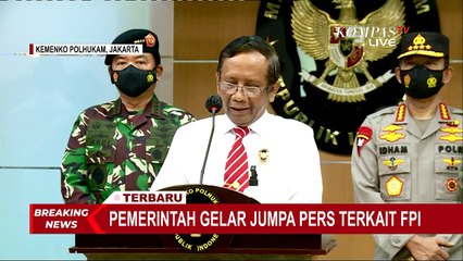 Menko Polhukam: FPI Tidak Lagi Punya Legal Standing