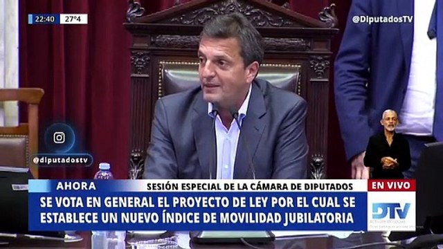 La chicana de Massa a Fernando Iglesias por confundir su voto durante la sesión por la nueva fórmula jubilatoria