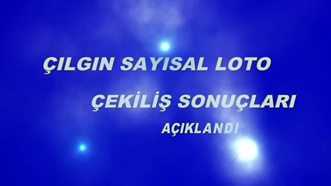 Çılgın Sayısal Loto Sonuçları Belli Oldu | 26 Aralık 2020