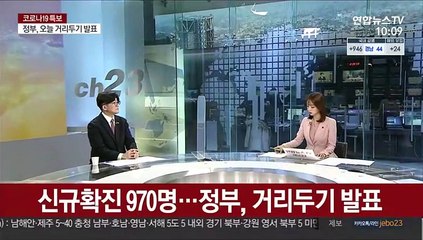 [일요와이드] 신규확진 970명…정부, 거리두기 발표
