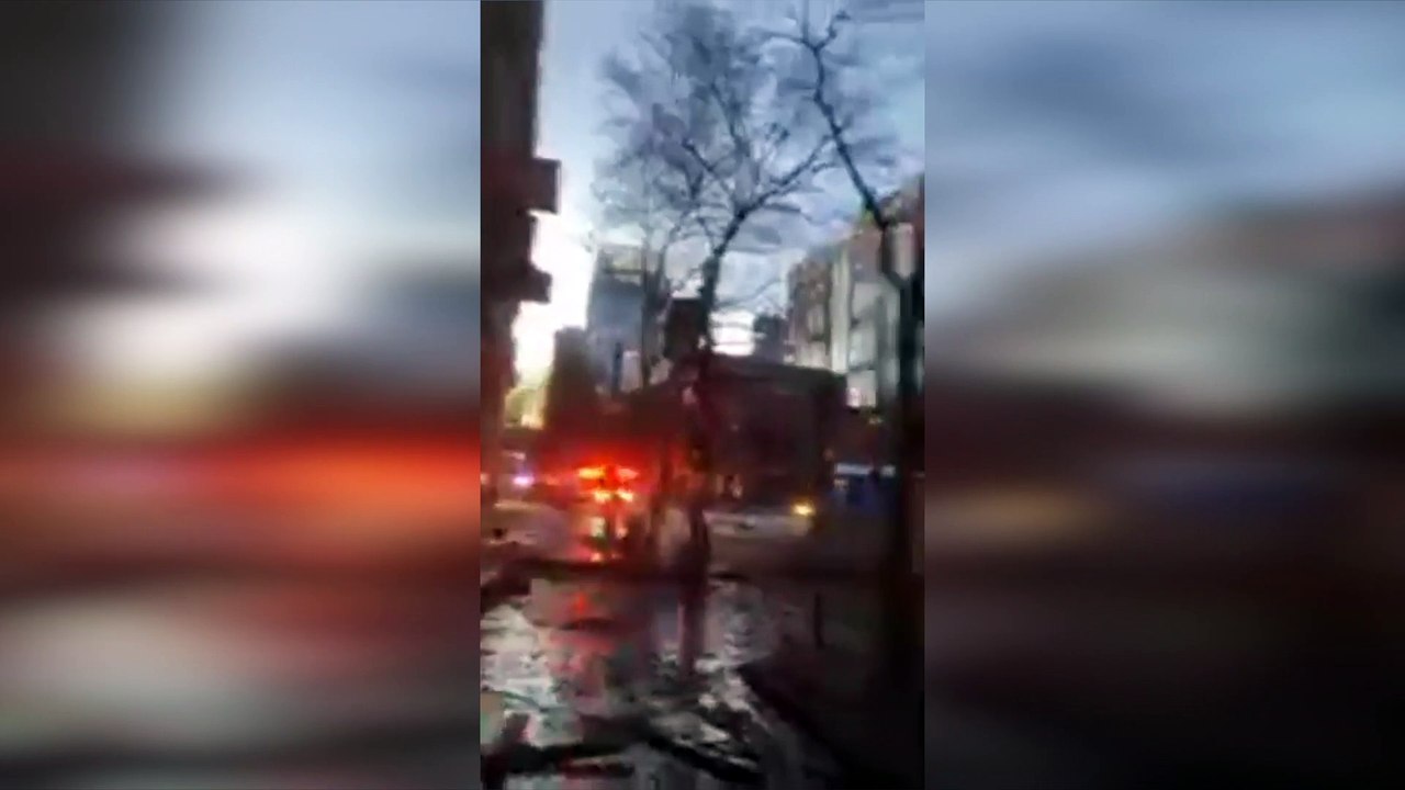 Aftermath of Christmas Morning RV Explosion