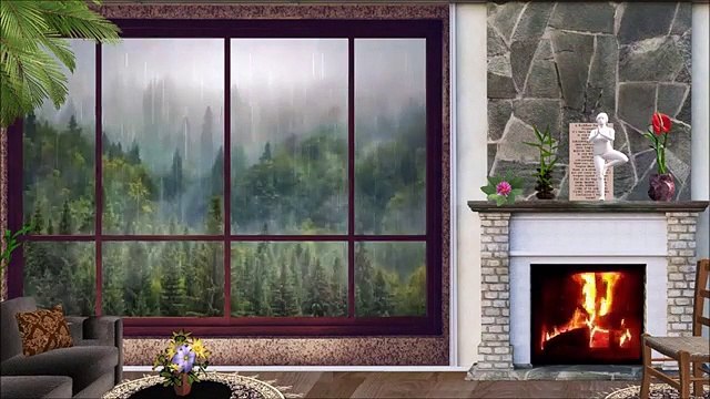 30 minutos Sonidos de Lluvia Truenos Rayos Relámpagos Ventana Fogata Tormenta