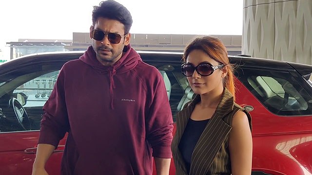 Sidharth Shukla & Shehnaaz Gill leaves from Mumbai at airport | FilmiBeat