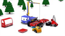 The FIRE TRUCK - Tiny Trucks for Kids with Street Vehicles Bulldozer, Excavator & Crane