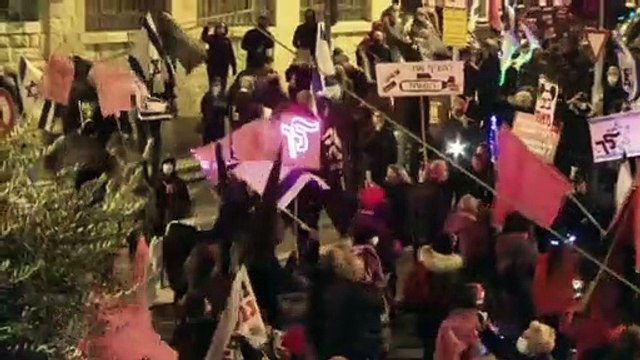 Демонстрация против Нетаньяху в Иерусалиме