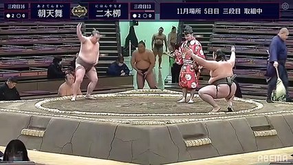 Asatenmai(Sd16e) vs Nihonyanagi(Sd13w) - Kyushu 2020, Sandanme - Day 5