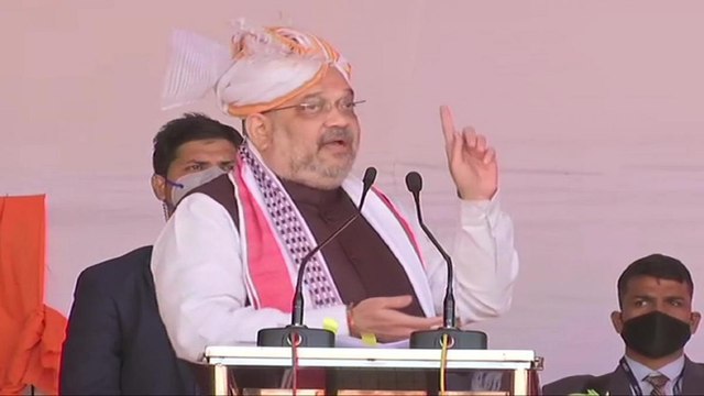 Home Minister Amit Shah address rally in Imphal