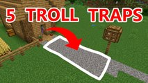 5 Traps to REVENGE TROLL your FRIENDS HOUSE in Minecraft 1.14 - 1.16 Survival