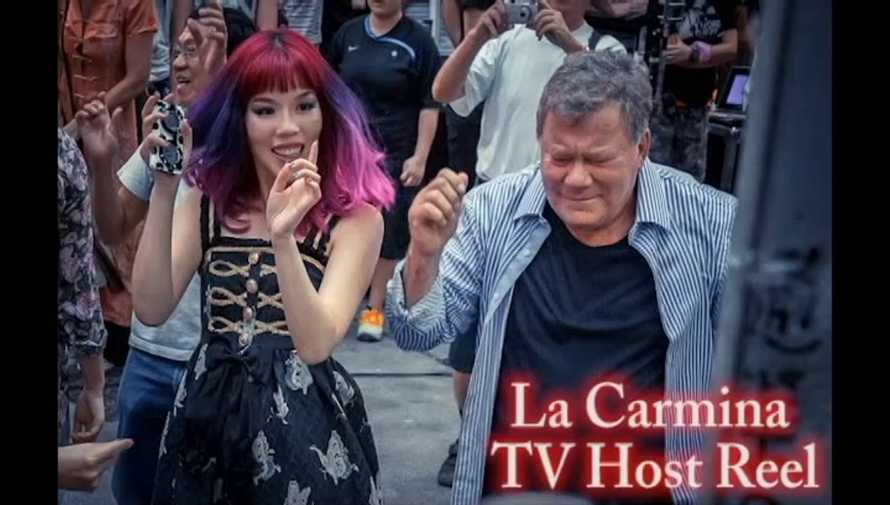 TV HOSTING DEMO REEL example video clips - La Carmina Television Hosting, best sample TV presenting reels. Travel Expert female woman presenter @lacarmina lacarmina.com