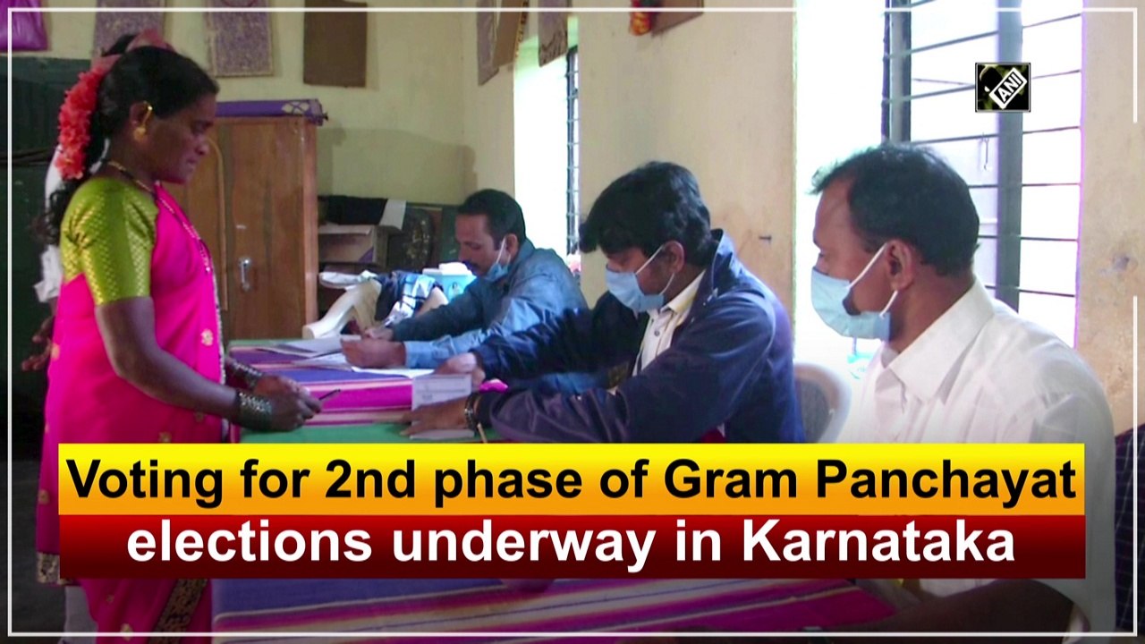 Voting for 2nd phase of Gram Panchayat elections underway in Karnataka