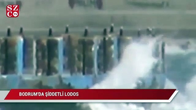 Bodrum'da şiddetli lodos kabusu