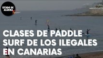 Clases de PADDLE SURF de los ILEGALES en CANARIAS