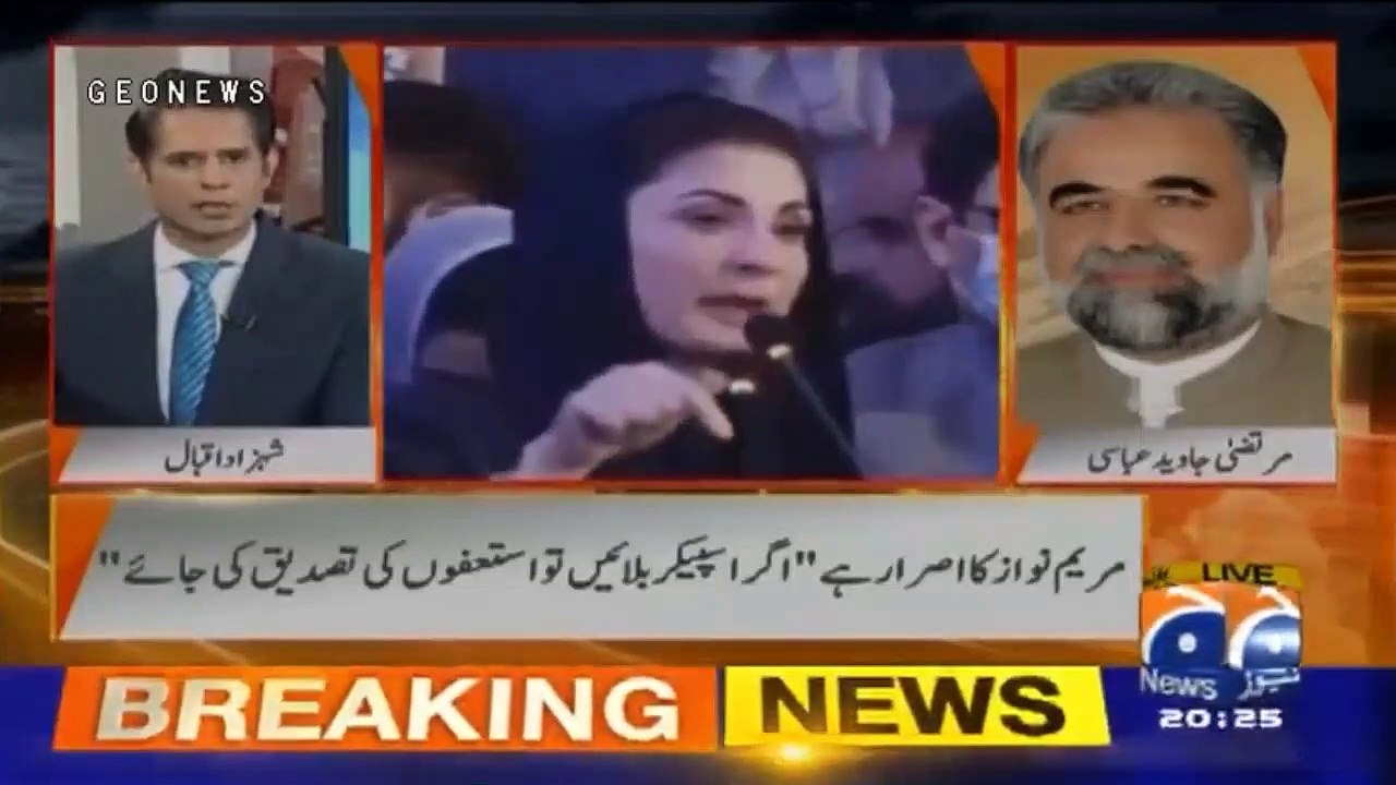 مریم نے کہا استعفی کی تصدیق کردینا، کیا آپ ایسا کریں گے، مرتضی عباسی سے سوال