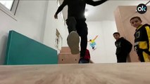 Así es el primer gimnasio de parkour en Gaza