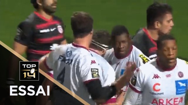 TOP 14 - Essai de Thierry PAIVA (UBB) - Toulouse - Bordeaux-Bègles - J12 - Saison 2020/2021