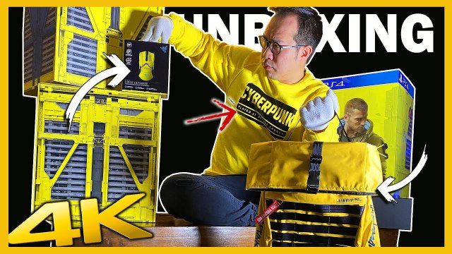 Cyberpunk 2077 MEGA UNBOXING 4K : COLLECTOR EDITION, SOURIS RAZER & PRESS KIT !