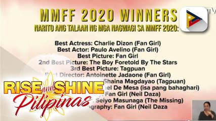 Mga nagwagi sa MMFF 2020, pinarangalan na