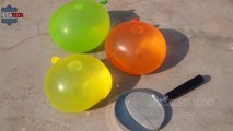 Water Balloons Popping and Fire With Magnifying Glass