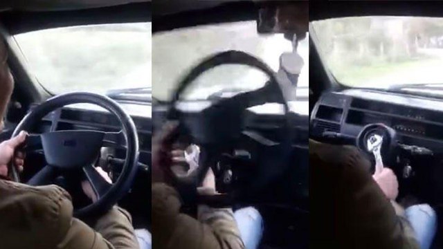 Bu kadarı da olmaz: Direksiyonu söküp, arkadaşına verdi