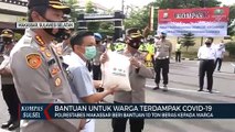 Polrestabes Makassar Beri Bantuan 10 Ton Beras Kepada Warga