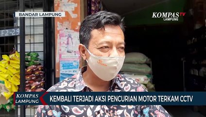 Aksi Pencurian Motor Terekam CCTV