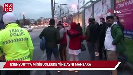 Download Video: Esenyurt’ta minibüste yine aynı manzara