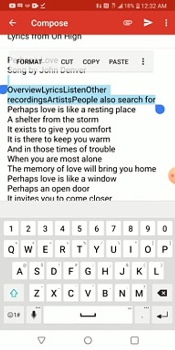 Lyrics from On High