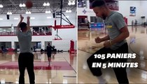 Stephen Curry réalise 105 paniers consécutifs dans un entrainement spectaculaire