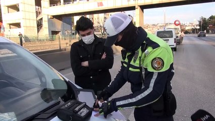 Kocaeli’de sürücüler geri geri giderek denetim noktasından kaçtı