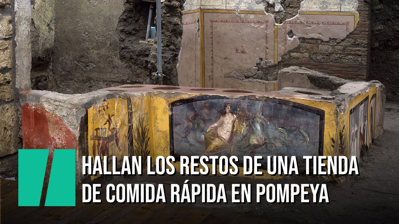 Hallan los restos de un local romano de comida callejera en Pompeya