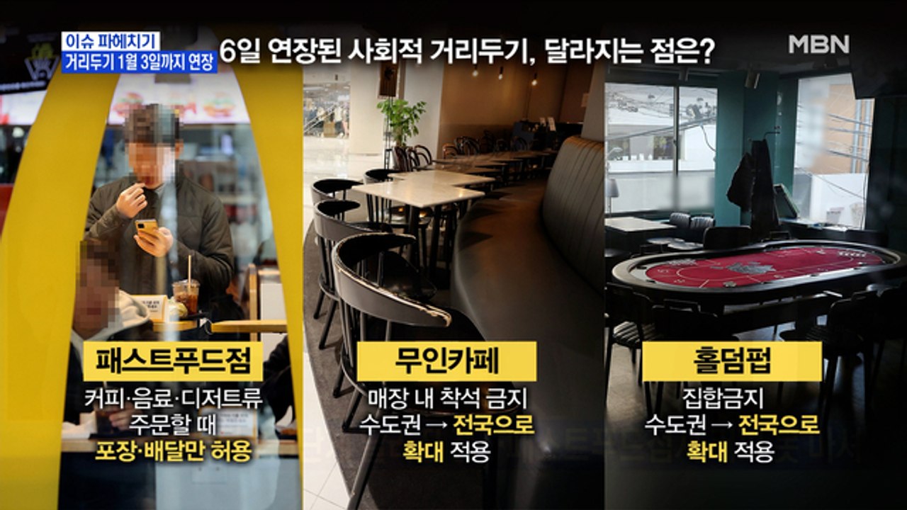 MBN 뉴스파이터-1월 3일까지 연장한 거리두기…"집에서도 마스크 써달라"