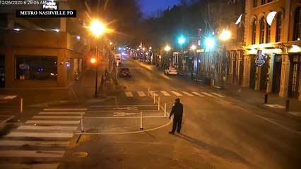 لقطة توثق لحظة الانفجار الذي وقع في ناشفيل يوم عيد الميلاد