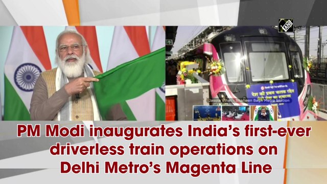 PM Modi inaugurates India’s first-ever driverless train operations on Delhi Metro’s Magenta Line