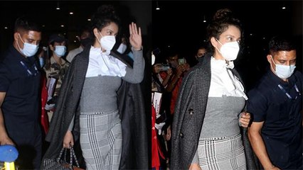 Kangana Ranaut Returns To Mumbai Again With Full Security