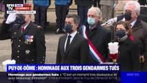 Puy-de-Dôme: la Marseillaise retentit en hommage aux trois gendarmes tués par un forcené