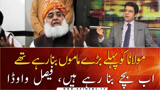 Faisal Vawda criticizes Maulana Fazlur Rehman