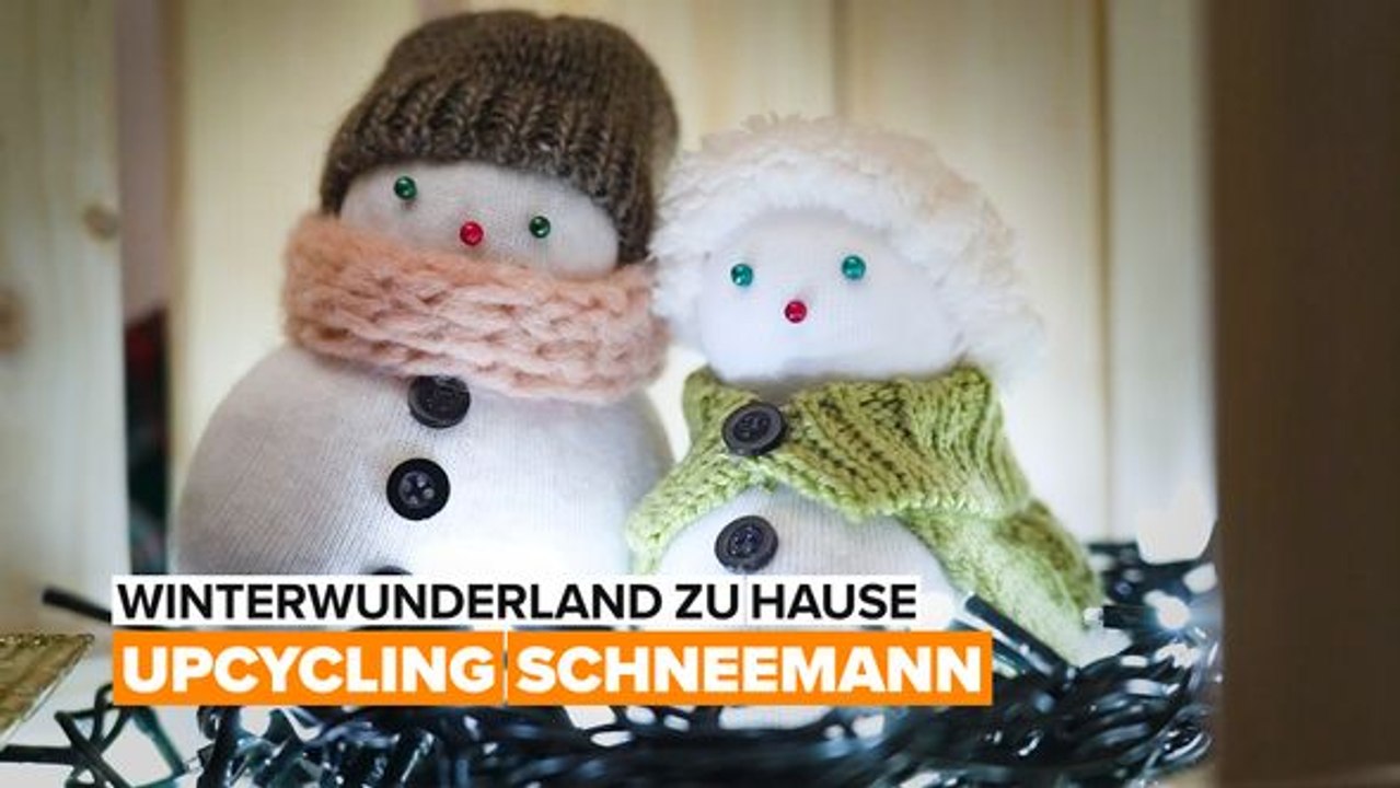 Winterdekor - Sockenschneemann