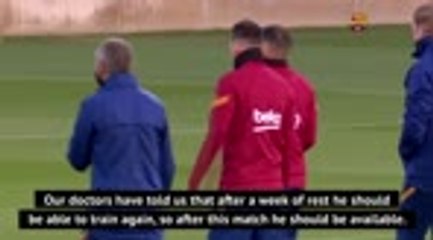 Messi set to miss Eibar clash with new year return likely