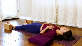 Gentle Yoga for Sleep, Relaxation, Pain Relief, Beginners Restorative Stretch Class 30 Mins