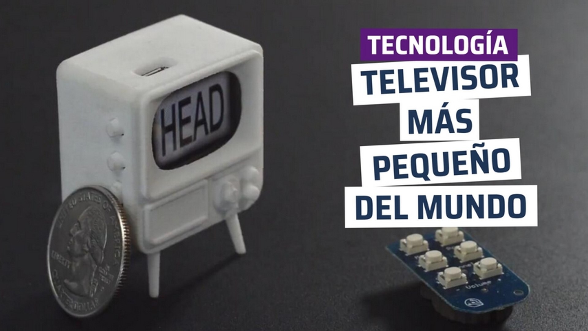Así es TinyTV, el televisor funcional más pequeño del mundo