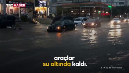 Antalya'da şiddetli yağış