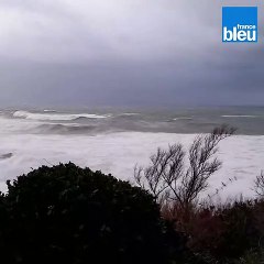 Tempête Bella vue du Phare de Biarritz