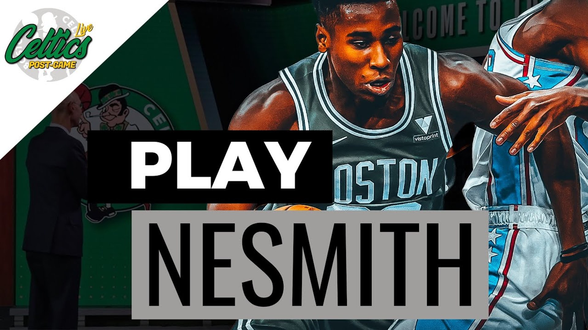 Aaron Nesmith and Payton Pritchard introduced by Celtics - CLNS Media