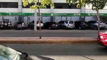 Filas de vehículos ocupan perímetro de la Ortega Gasset por prueba COVID