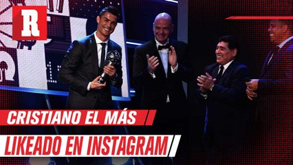 Foto de Cristiano Ronaldo con Maradona, la foto más likeada del 2020 en Instagram
