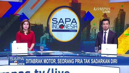 Ditabrak Motor, Seorang Pria Tak Sadarkan Diri