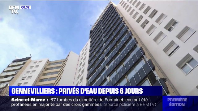 À Gennevilliers, les habitants d'un immeuble privés d'eau depuis six jours