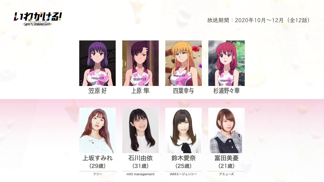 いわかける！の声優さんたちは、こんな顔！